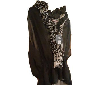 Neiman Marcus Robert Rodriguez black tan large top